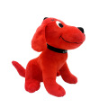 Pluxh suave filme fofo grande bonecas de cachorro vermelho